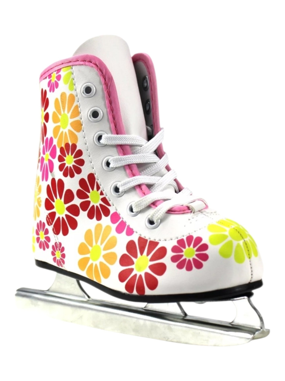 American Athletic Shoe Girls Flower Power Double Runner Ice Skate